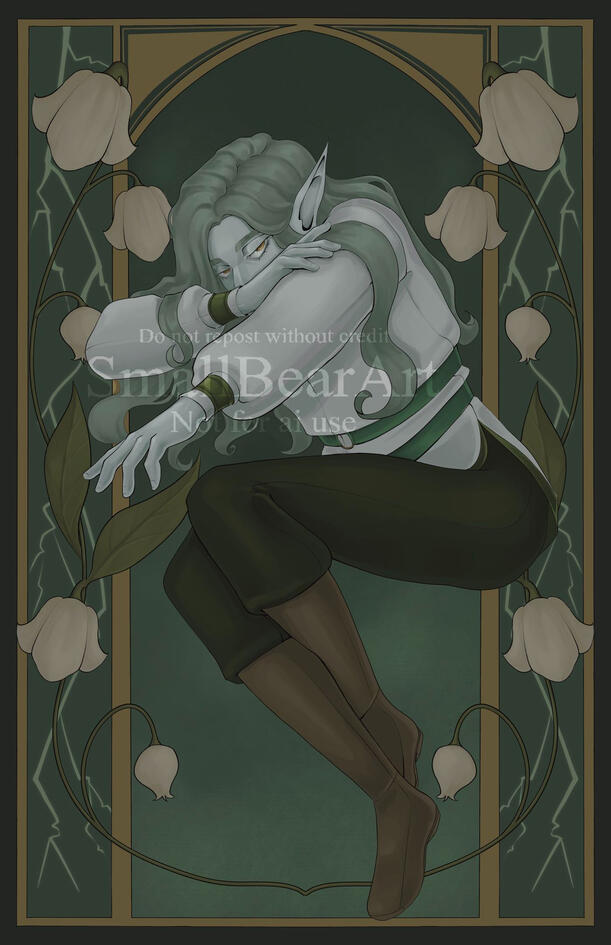 Sad Little Elf (dnd oc)