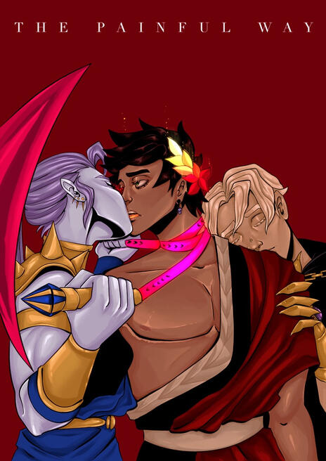 Meg, Zagreus, and Thanatos (Hades SuperGiant)