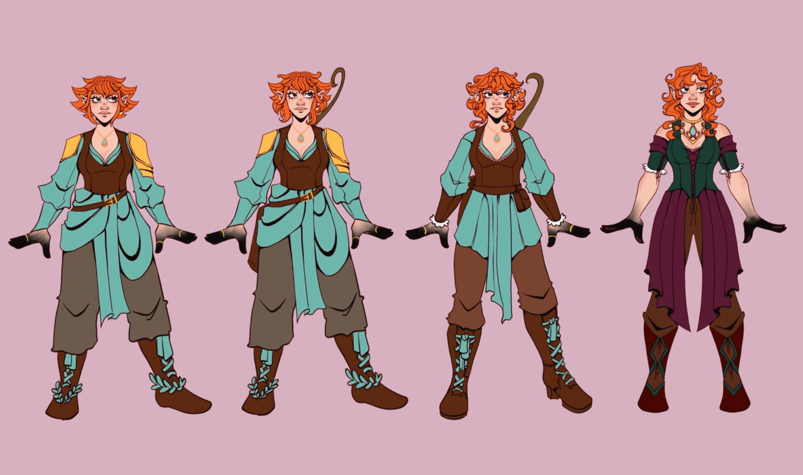 Druid outfit progression