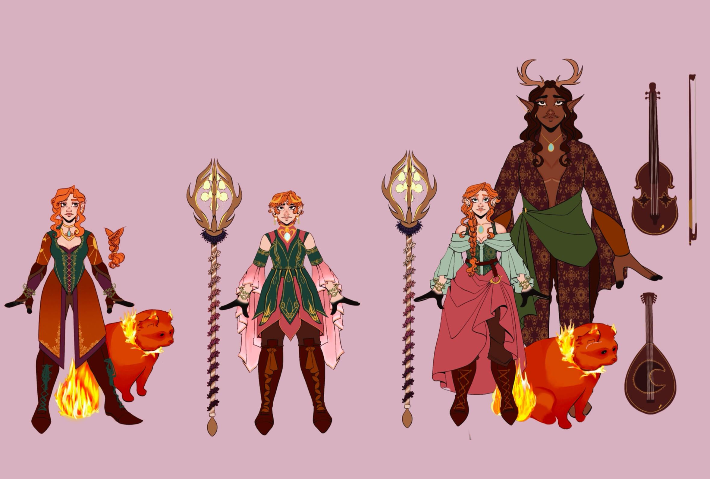 Druid Outfit Progression (continued)